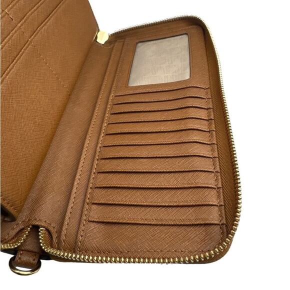 MICHAEL KORS Brown Zip Around Wallet - Picture 6 of 10